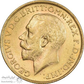 سکه طلا 1 ساورین 1928 جرج پنجم - MS64 - انگلستان