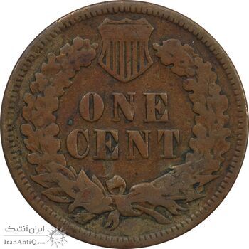 سکه 1 سنت 1893 سرخپوستی - VF30 - آمریکا