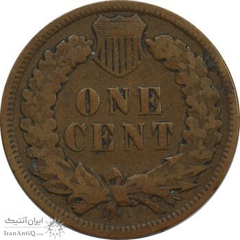 سکه 1 سنت 1907 سرخپوستی - VF30 - آمریکا