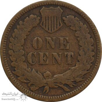 سکه 1 سنت 1908 سرخپوستی - VF30 - آمریکا