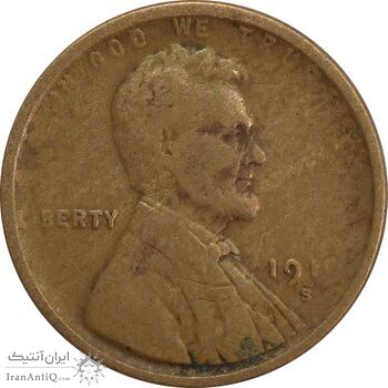 سکه 1 سنت 1919 لینکلن - VF20 - آمریکا