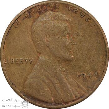 سکه 1 سنت 1944 لینکلن - VF30 - آمریکا