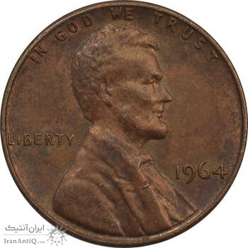 سکه 1 سنت 1964 لینکلن - AU - آمریکا سکه 1 سنت 1964 لینکلن - AU - آمریکا