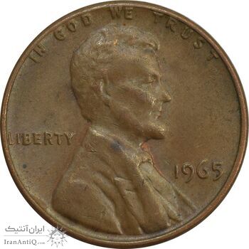 سکه 1 سنت 1965 لینکلن - EF45 - آمریکا