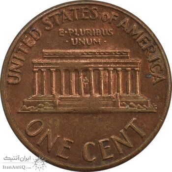 سکه 1 سنت 1969D لینکلن - AU - آمریکا