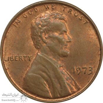 سکه 1 سنت 1973 لینکلن - MS62 - آمریکا