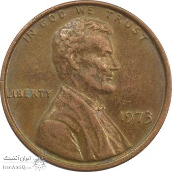 سکه 1 سنت 1973 لینکلن - EF - آمریکا