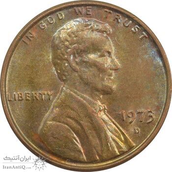 سکه 1 سنت 1973D لینکلن - MS64 - آمریکا سکه 1 سنت 1973D لینکلن - MS64 - آمریکا