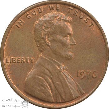 سکه 1 سنت 1976 لینکلن - MS62 - آمریکا