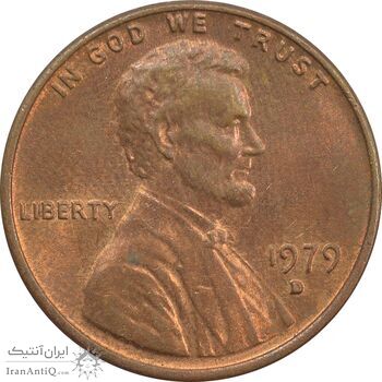 سکه 1 سنت 1979D لینکلن - AU - آمریکا سکه 1 سنت 1979D لینکلن - AU - آمریکا