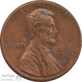 سکه 1 سنت 1987D لینکلن - AU - آمریکا سکه 1 سنت 1987D لینکلن - AU - آمریکا