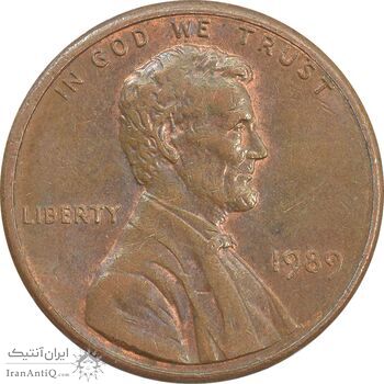 سکه 1 سنت 1989D لینکلن - AU - آمریکا سکه 1 سنت 1989D لینکلن - AU - آمریکا