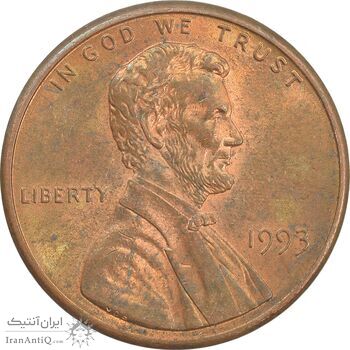 سکه 1 سنت 1993 لینکلن - MS61 - آمریکا