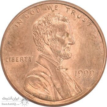سکه 1 سنت 1999 لینکلن - MS63 - آمریکا