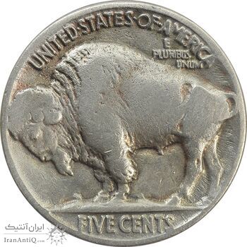 سکه 5 سنت 1936 بوفالو - VF35 - آمریکا