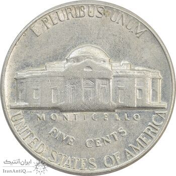 سکه 5 سنت 1970S جفرسون - EF45 - آمریکا