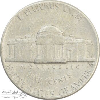 سکه 5 سنت 1971D جفرسون - VF30 - آمریکا