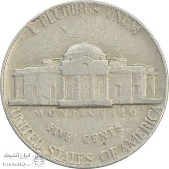 سکه 5 سنت 1975 جفرسون - VF35 - آمریکا سکه 5 سنت 1975 جفرسون - VF35 - آمریکا
