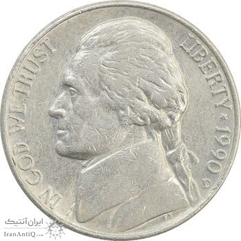 سکه 5 سنت 1990D جفرسون - EF - آمریکا سکه 5 سنت 1990D جفرسون - EF - آمریکا