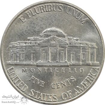 سکه 5 سنت 1998D جفرسون - MS62 - آمریکا