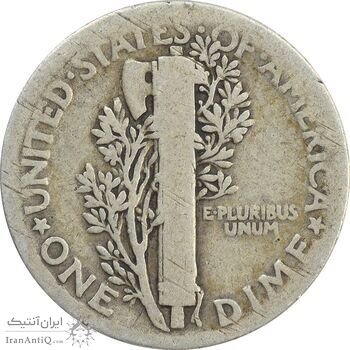 سکه 1 دایم 1920 مرکوری - VF20 - آمریکا