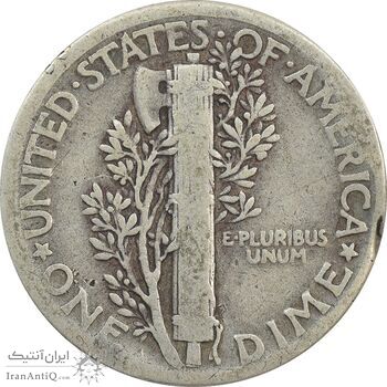 سکه 1 دایم 1935 مرکوری - VF25 - آمریکا