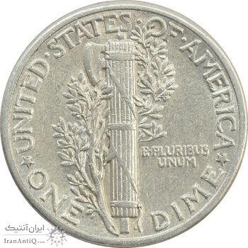 سکه 1 دایم 1940 مرکوری - AU50 - آمریکا