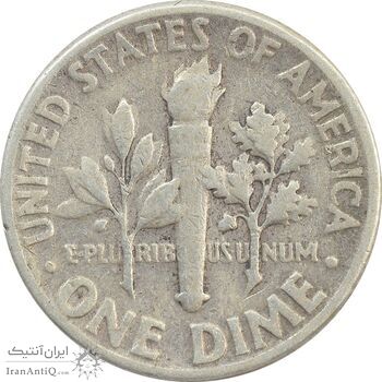 سکه 1 دایم 1953 روزولت - VF30 - آمریکا