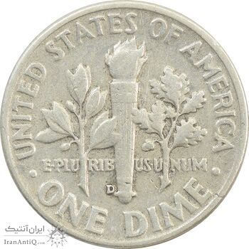 سکه 1 دایم 1956D روزولت - VF35 - آمریکا
