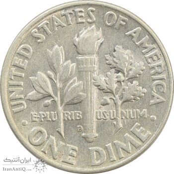 سکه 1 دایم 1964D روزولت - MS62 - آمریکا