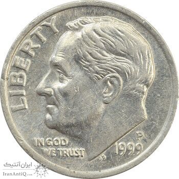 سکه 1 دایم 1999P روزولت - MS63 - آمریکا