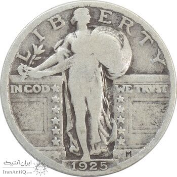 سکه کوارتر دلار 1925 - VF20 - آمریکا