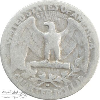 سکه کوارتر دلار 1935D واشنگتن - VF20 - آمریکا