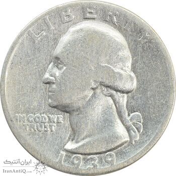 سکه کوارتر دلار 1939 واشنگتن - VF20 - آمریکا