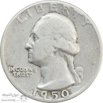 سکه کوارتر دلار 1950 واشنگتن - VF30 - آمریکا