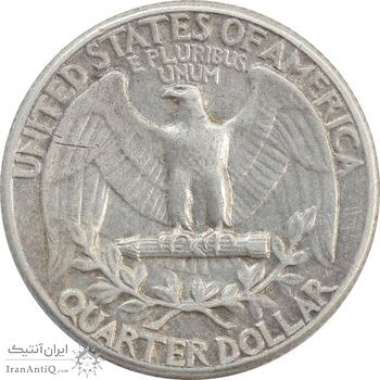 سکه کوارتر دلار 1960 واشنگتن - VF35 - آمریکا سکه کوارتر دلار 1960 واشنگتن - VF35 - آمریکا