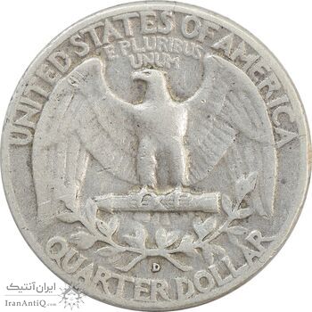 سکه کوارتر دلار 1960D واشنگتن - VF30 - آمریکا