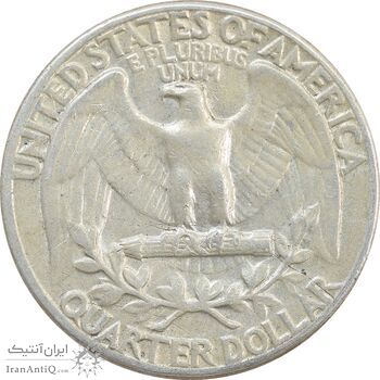 سکه کوارتر دلار 1961 واشنگتن - VF30 - آمریکا سکه کوارتر دلار 1961 واشنگتن - VF30 - آمریکا