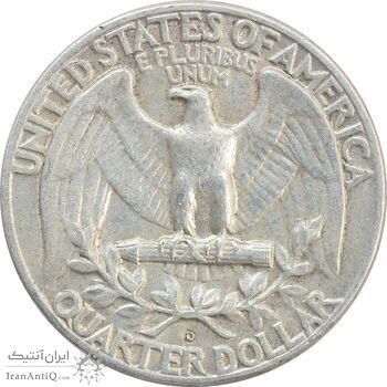 سکه کوارتر دلار 1963D واشنگتن - EF40 - آمریکا سکه کوارتر دلار 1963D واشنگتن - EF40 - آمریکا