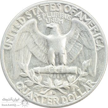 سکه کوارتر دلار 1964D واشنگتن - EF40 - آمریکا