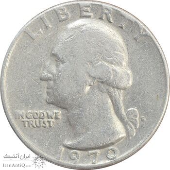 سکه کوارتر دلار 1970D واشنگتن - VF30 - آمریکا