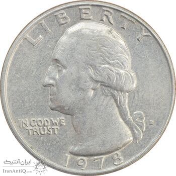 سکه کوارتر دلار 1978D واشنگتن - EF40 - آمریکا
