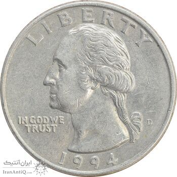سکه کوارتر دلار 1994 واشنگتن - EF45 - آمریکا