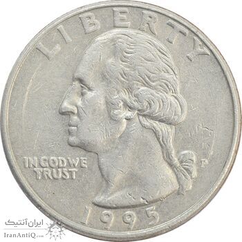 سکه کوارتر دلار 1995 واشنگتن - EF40 - آمریکا