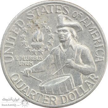 سکه کوارتر دلار 1976D جشن دویست سالگی واشنگتن - VF35 - آمریکا