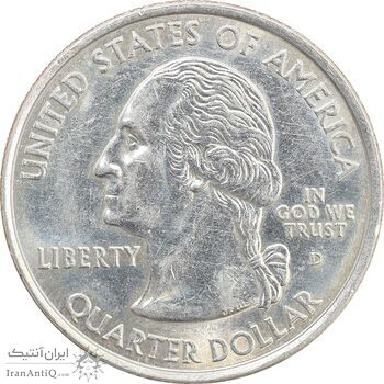 سکه کوارتر دلار 2000D ایالتی (نیوهمشایر) - AU58 - آمریکا
