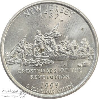 سکه کوارتر دلار 1999D ایالتی (نیوجرسی) - MS62 - آمریکا