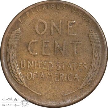 سکه 1 سنت 1957D لینکلن - EF40 - آمریکا