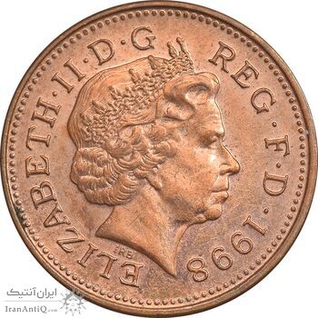 سکه 1 پنی 1998 الیزابت دوم - EF45 - انگلستان