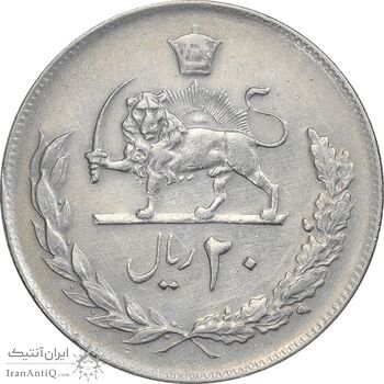 سکه 20 ریال 1357 - EF40 - محمد رضا شاه سکه 20 ریال 1357 - EF40 - محمد رضا شاه